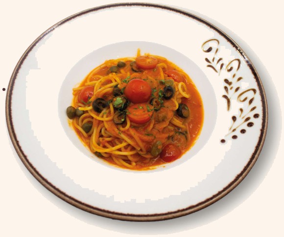 Spaghetti con la Caponata