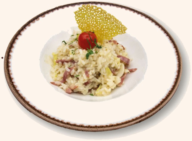 Risotto Pancetta e Porri